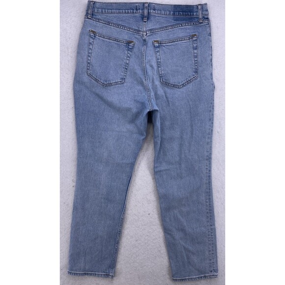 Abercrombie & Fitch 90s Slim Straight Curve Love Jeans Ultra High Rise Size 32 - Picture 8 of 10